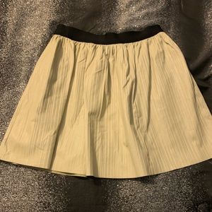 Leather mini skirt